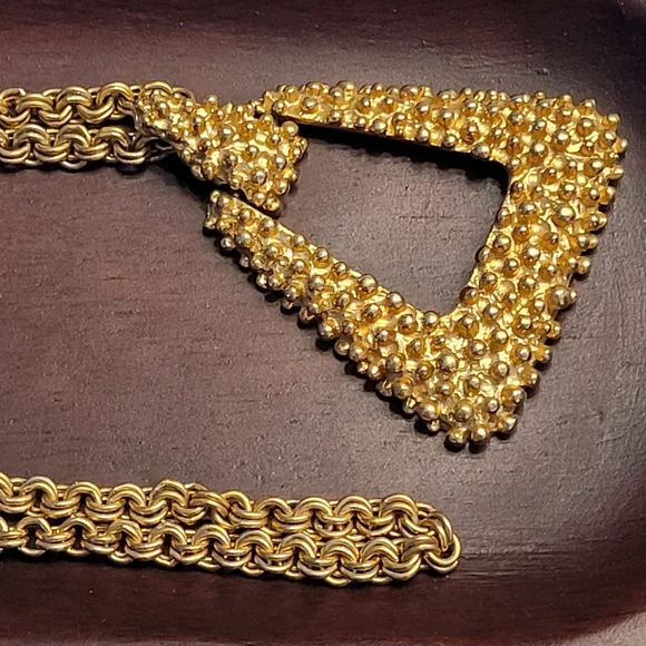 Sarah Coventry Golden Sunset Vintage 70s Gold-tone Necklace - Picture 6 of 16